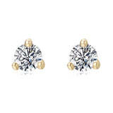 Soleil Solitaire Earring Studs
