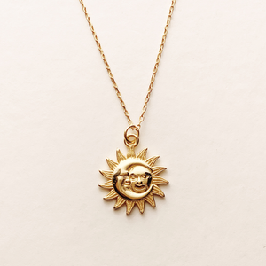 Sun And Moon Vermeil Necklace