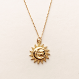 Sun And Moon Vermeil Necklace