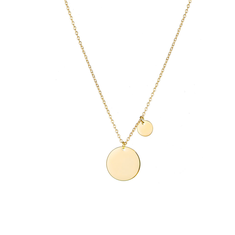 Norah Double Disc Necklace