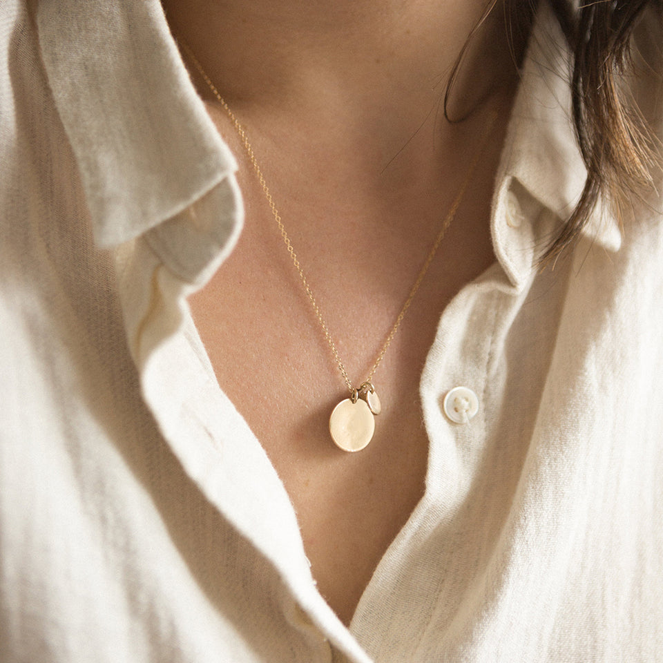 Norah Double Disc Necklace
