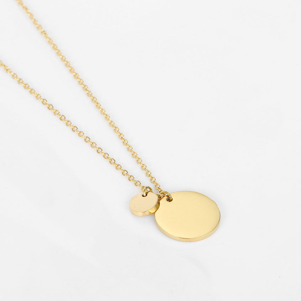 Norah Double Disc Necklace