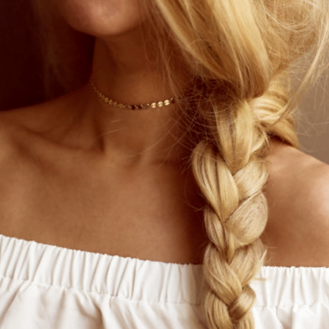 Piper Gold Coin Choker Necklace