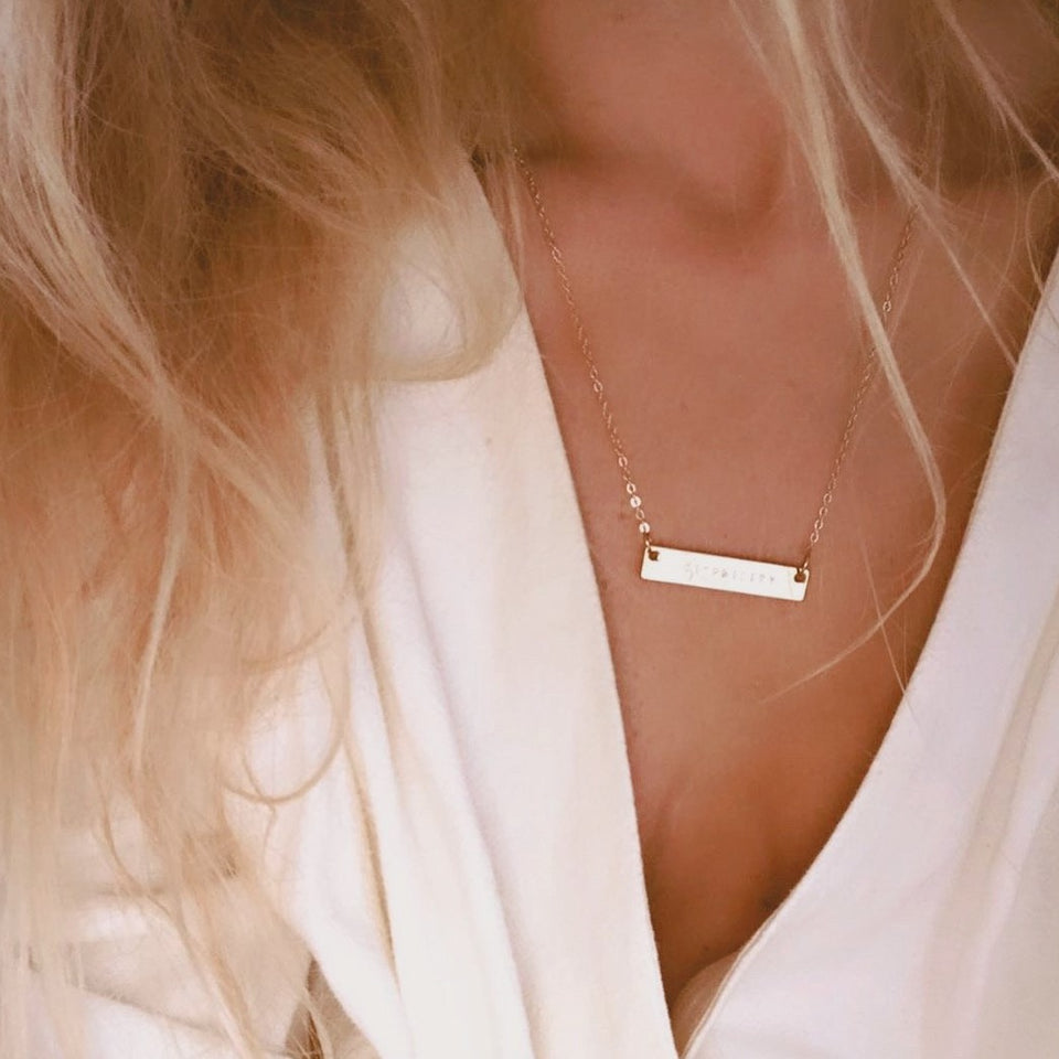 Verity Bar Necklace
