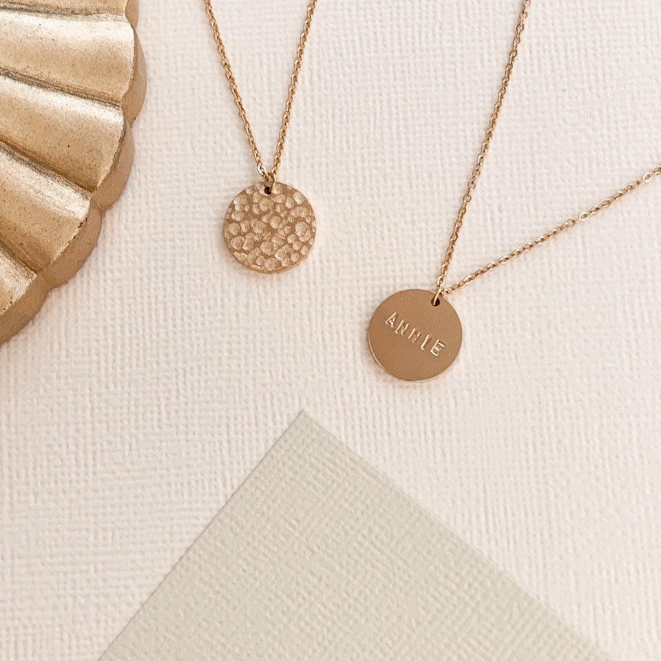 Poppy Reversible Disc Necklace