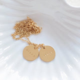 Dovetail Name Coin Necklace