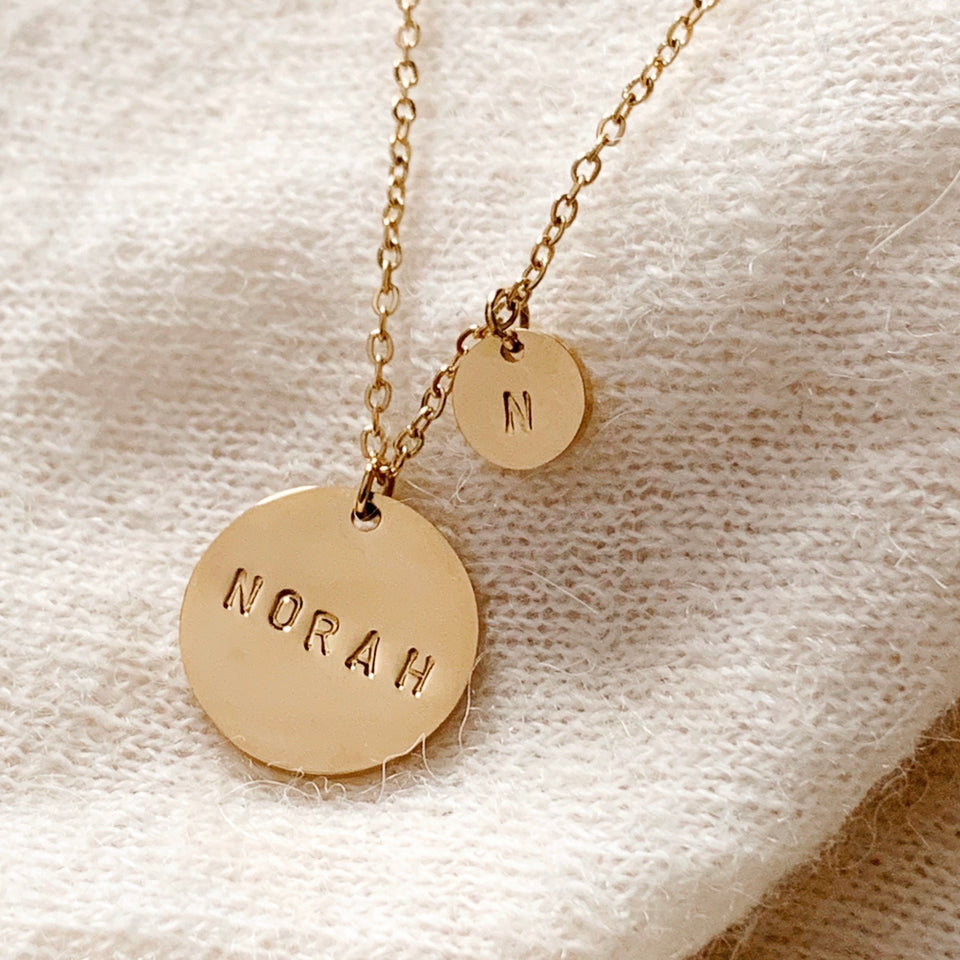 Norah Double Disc Necklace