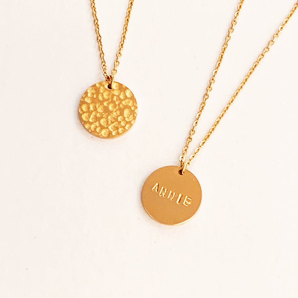 Poppy Reversible Disc Necklace
